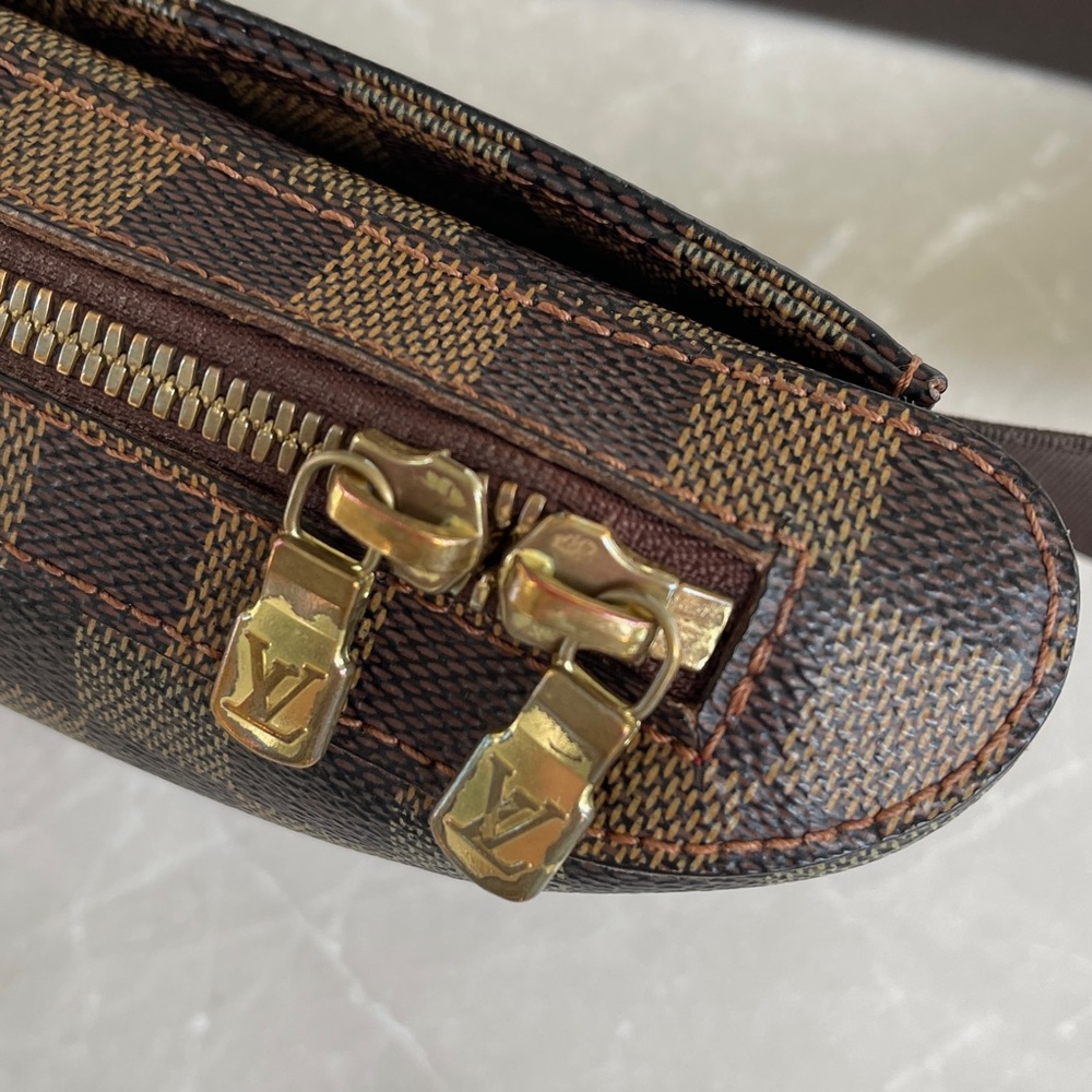 Louis Vuitton Damier Ebene Canvas Geronimos Unisex Crossbody Sling Belt Bag - Picture 11 of 17